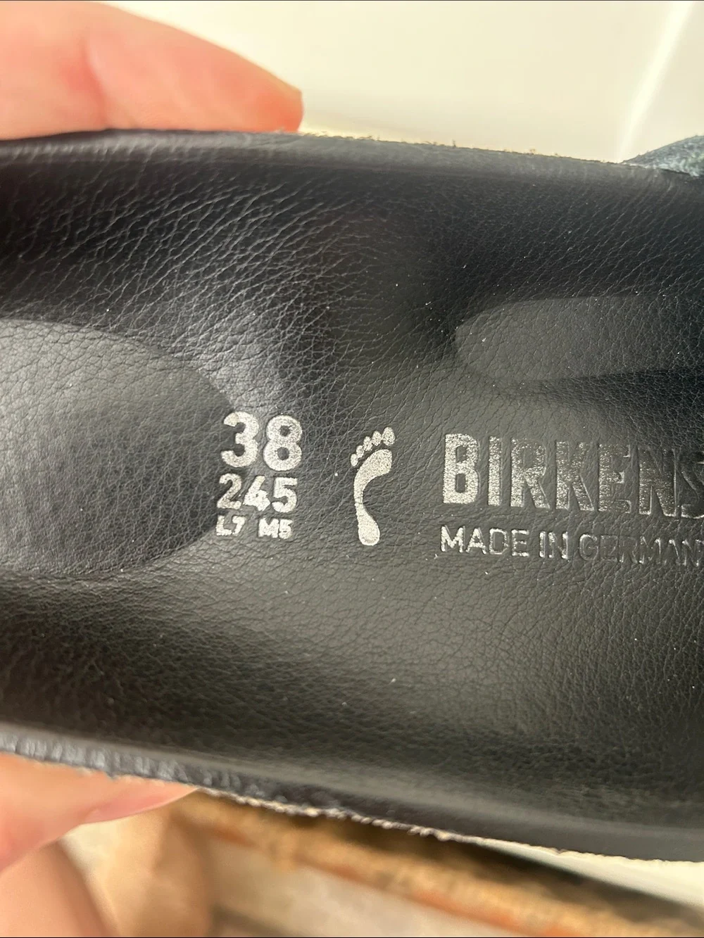 Birkenstock Black Madrid Big Buckle Slide Sandal